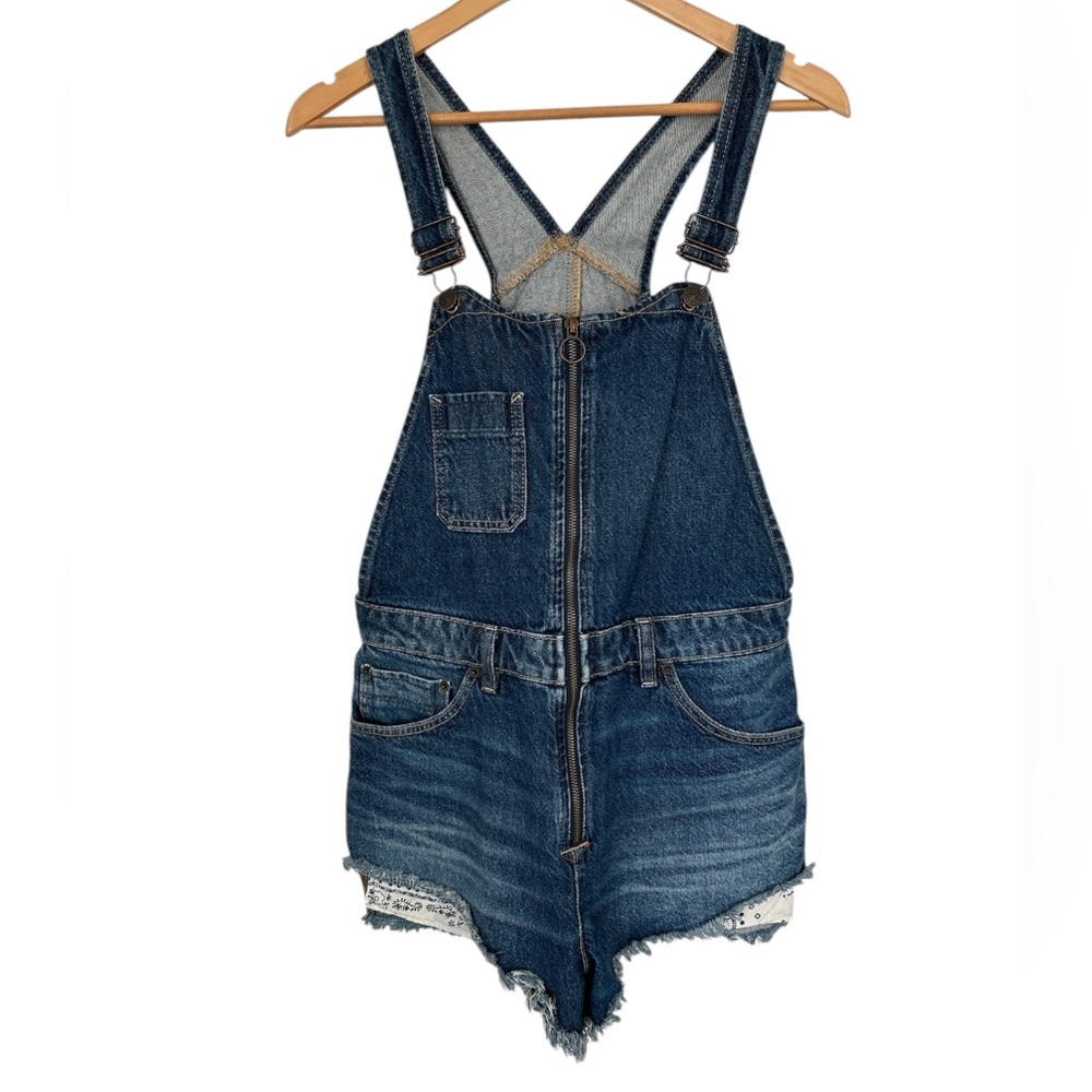 We The Free Blue Denim Overalls
